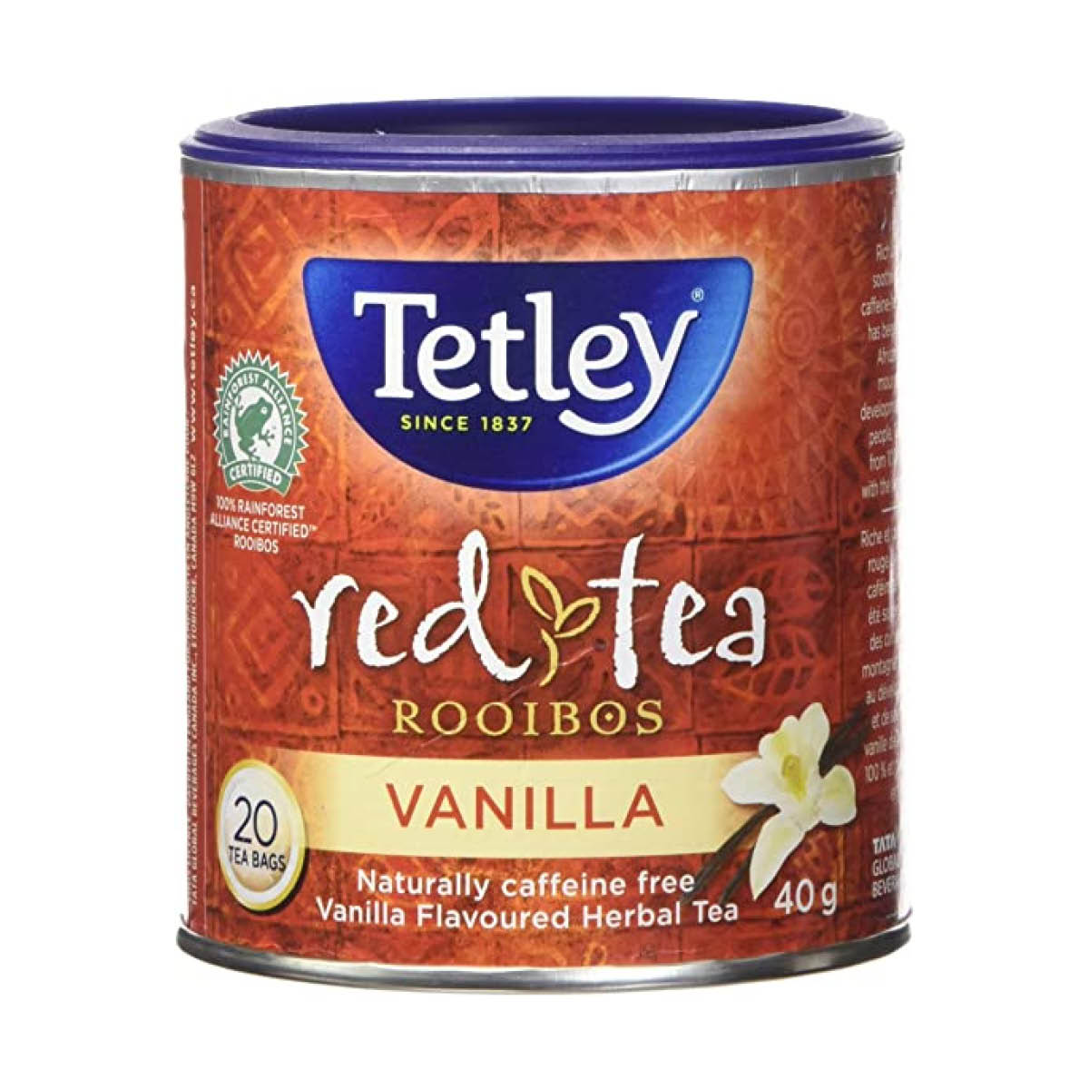 Tetley Tea, Herbal Rooibos Vanilla, 20pk