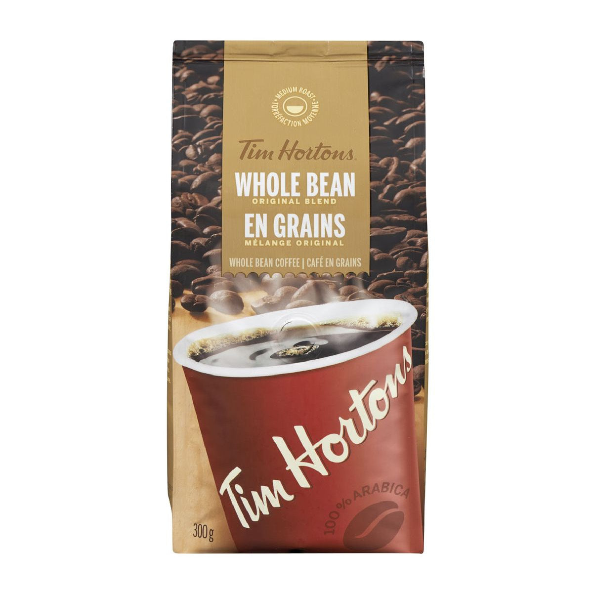 Tim Hortons Whole Bean Coffee, 300g