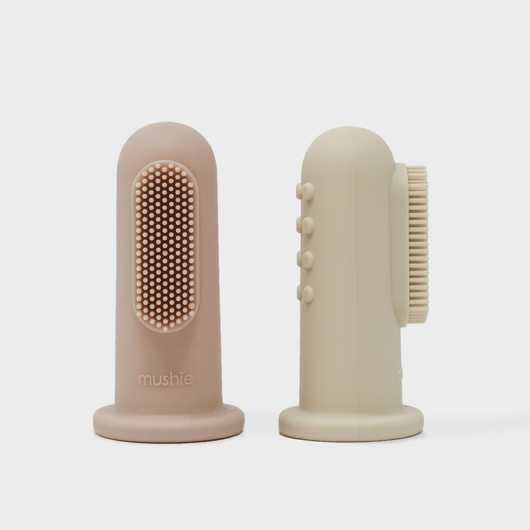 Finger Toothbrush,  SS/Blush