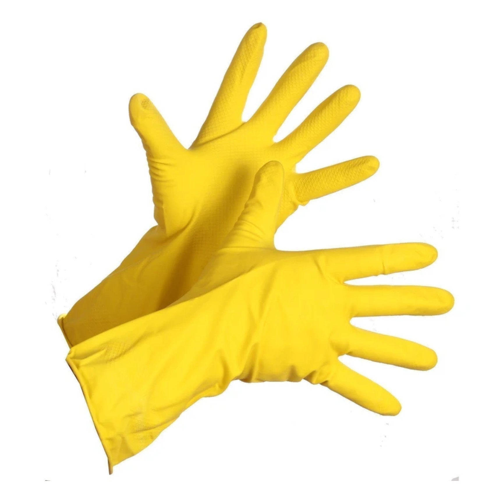 WF Flocklined Rubber Gloves Large, 1 pair