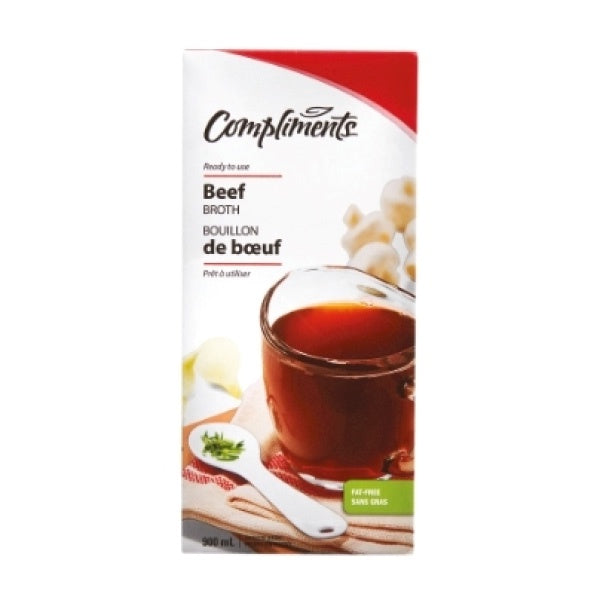 Compliments Beef Broth, 900ml