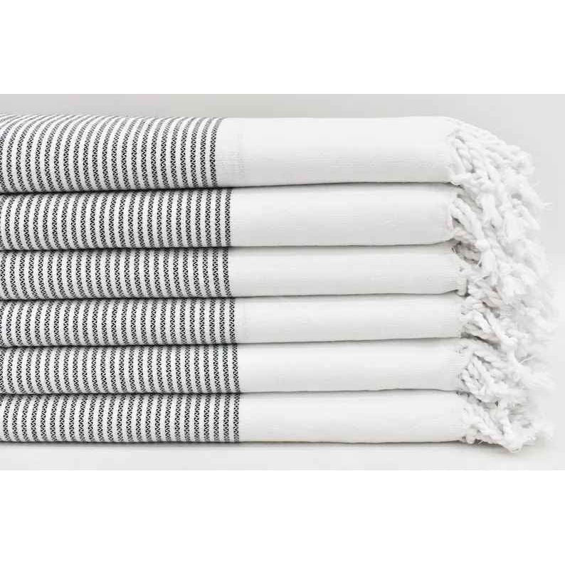 White Striped Dish Towel