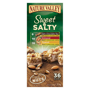 Nature Valley Bars, Sweet & Salty Granola Bars, Variety Pack 35 g - 36-count