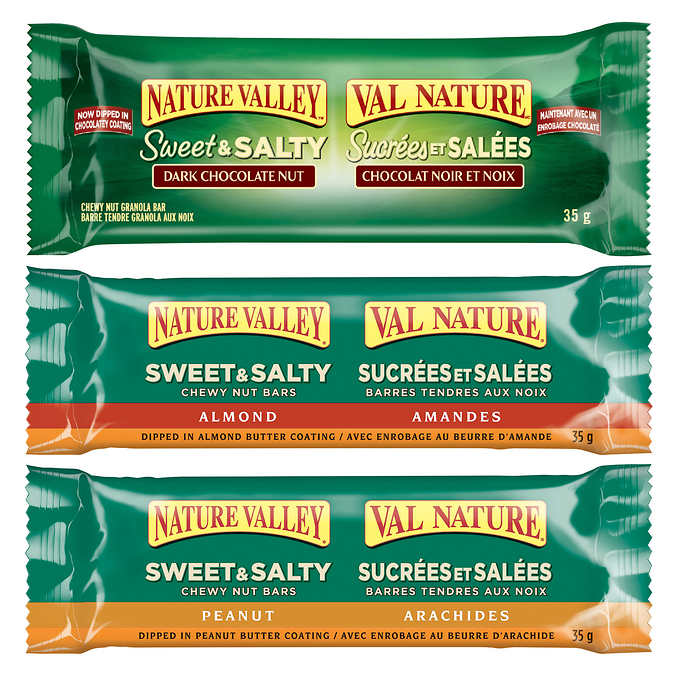 Nature Valley Bars, Sweet & Salty Granola Bars, Variety Pack 35 g - 36-count