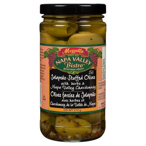 Mezzetta Napa Valley Jalapeno Stuffed Olives, 250ml
