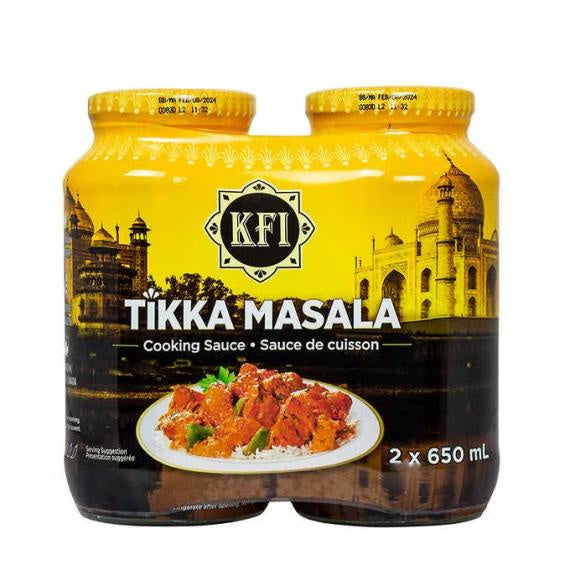 CASE LOT KFI Tikka Masala Cooking Sauce, 2 x 650 ml