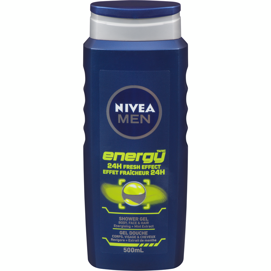 Nivea Men Energy Shower Gel, 500 ml
