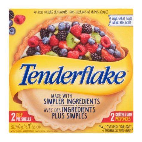 Tenderflake Deep Dish 9 Inch Pie Shells 350 g