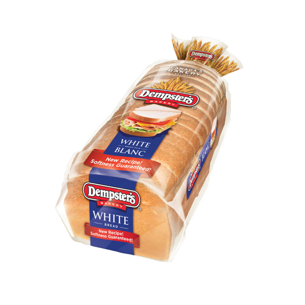 Dempster's Bread White Sandwich Sliced, 570 g